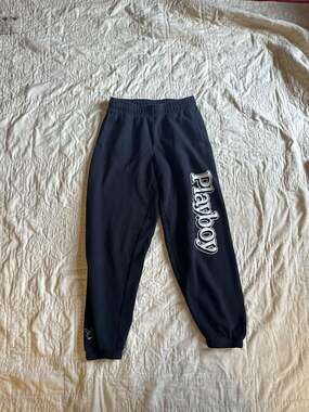Playboy by PacSun Black Classic Graphic Sweatpants